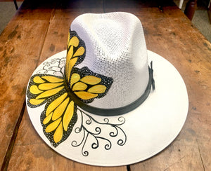 HAT- Hand Painted Panama Hat