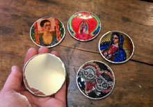 Load image into Gallery viewer, PURSE MIRROR - Kitschy Mexican Icon Purse Mirror