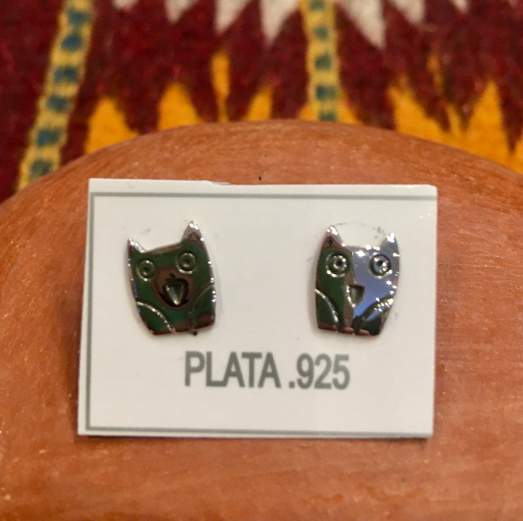 STUDS - Mexican Sterling Silver Owl