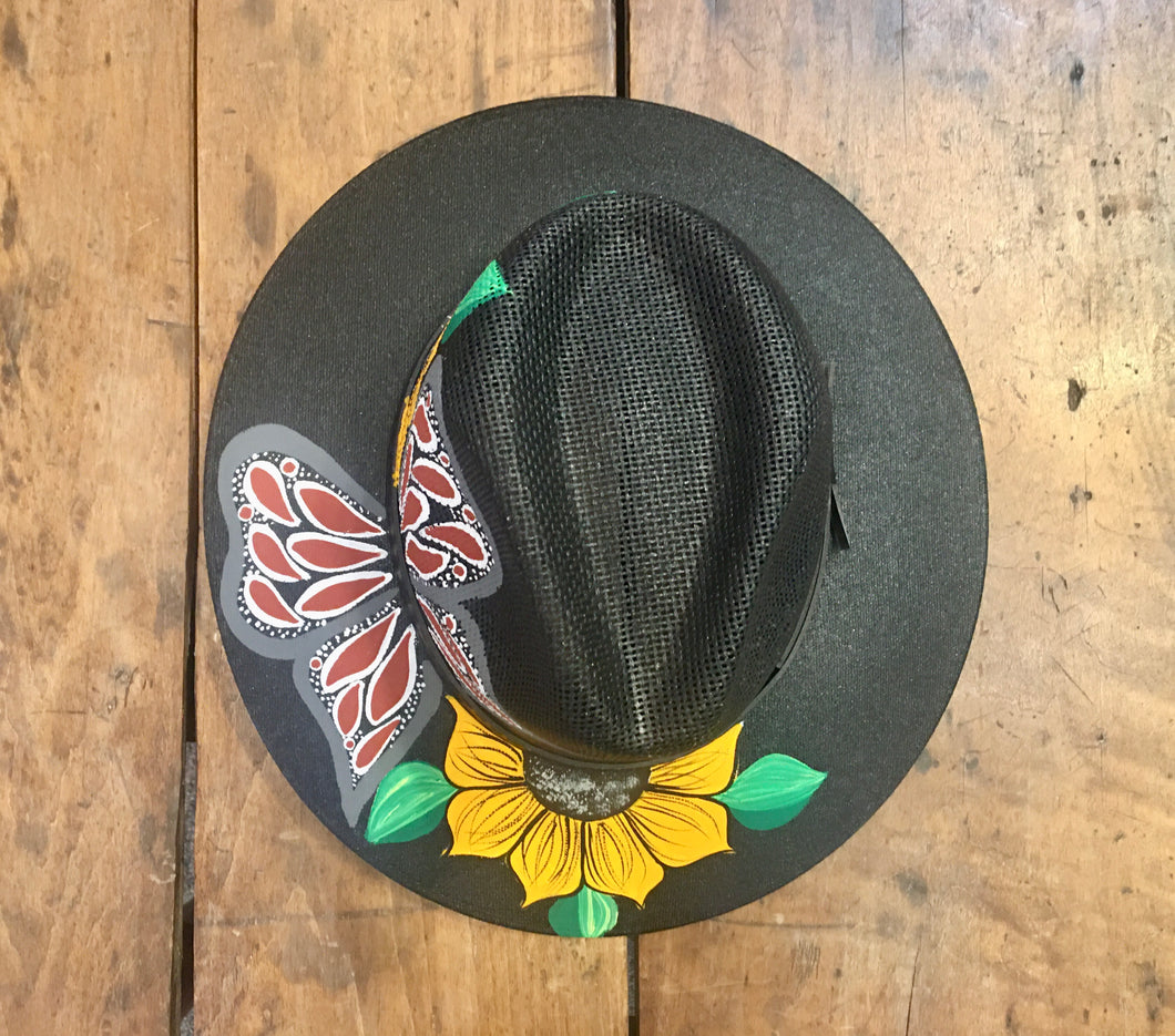 HAT- Hand Painted Panama Hat