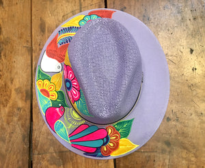 HAT- Hand Painted Panama Hat