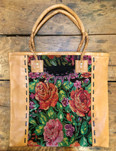Load image into Gallery viewer, TOTE - Huipil and Leather Tote - 3 Colors