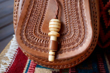 Load image into Gallery viewer, PURSE - Mexican Tooled Leather Purse - Teardrop Shape
