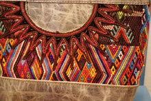 Load image into Gallery viewer, PURSE - Guatemalan Leather Huipil Crossbody Purse