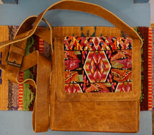 Load image into Gallery viewer, PURSE - Guatemalan Leather Huipil Crossbody Purse - Adjustable