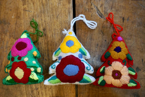 ORNAMENT - Embroidered Christmas Tree