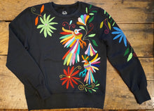 Load image into Gallery viewer, SWEATSHIRT - Hand Embroidered Otomi Sweatshirt - Size Small