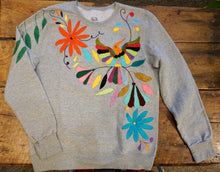 Load image into Gallery viewer, SWEATSHIRT - Hand Embroidered Otomi Sweatshirt - Size Large