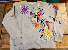 Load image into Gallery viewer, SWEATSHIRT - Hand Embroidered Otomi Sweatshirt - Size Extra Large