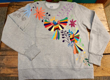 Load image into Gallery viewer, SWEATSHIRT - Hand Embroidered Otomi Sweatshirt - Size Extra Large
