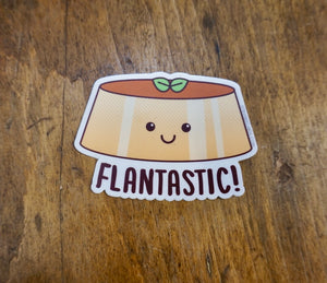 STICKER - Flan Dessert Vinyl Sticker