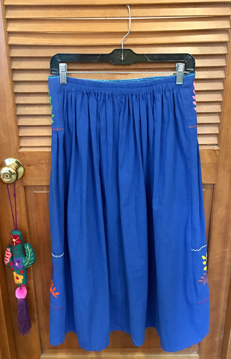 Mexican Embroidered Skirt – Blue Burro Imports