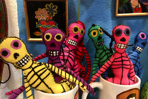 EMBROIDERED SKELETON - Colorful Skeleton - Mixed Colors