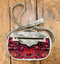 Load image into Gallery viewer, PURSE - Guatemalan Leather Huipil Crossbody Purse