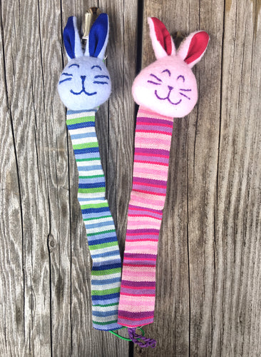 PACIFIER CLIP- Bunny Pacifier Clip
