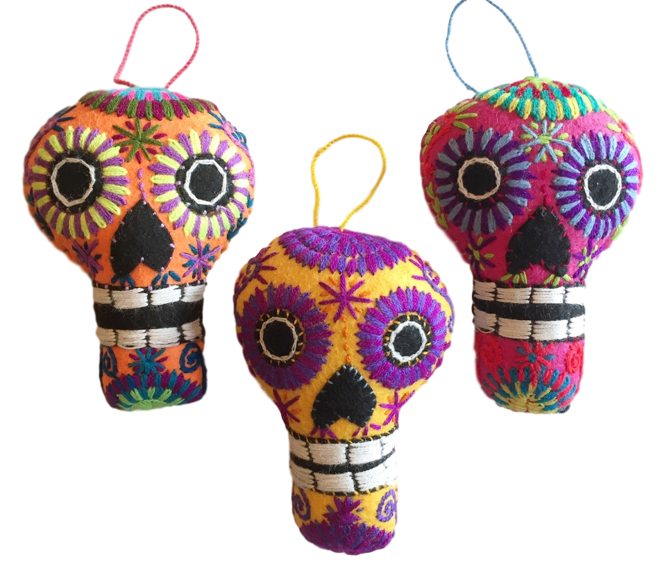 DAY OF THE DEAD - Hand Embroidered Calavera